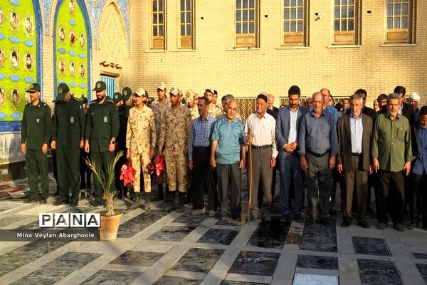 مزار شهدای گمنام شهرستان‌پیشوا گلباران شد