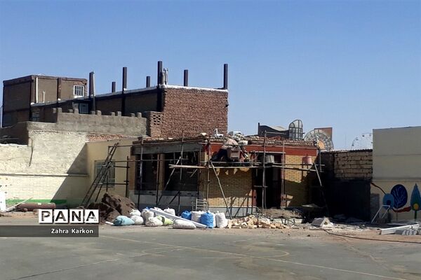 آماده سازی دبیرستان عصمتیه برای آغاز سال تحصیلی