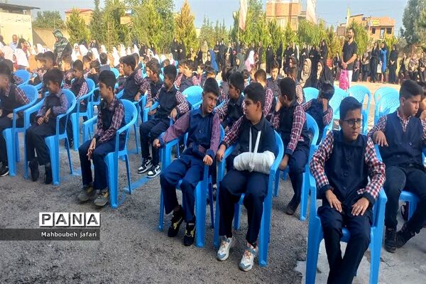 آیین بازگشایی مدارس شهرستان میاندورود