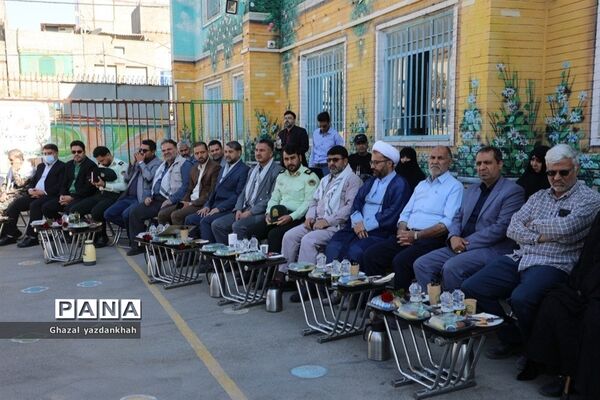 مراسم بازگشایی مدارس در منطقه تبادکان