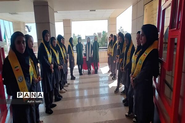 آیین بازگشایی مدارس در دبیرستان دخترانه خوارزمی شهرستان رباط‌کریم