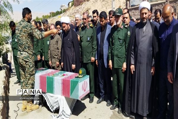 تشیع پیکر مطهر شهید گمنام در شهرستان فیروزکوه