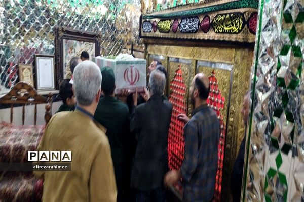 تشیع پیکر مطهر شهید گمنام در شهرستان فیروزکوه