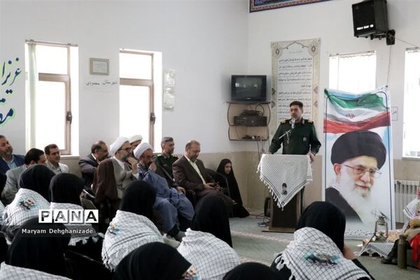 نواخته شدن زنگ مهر و مقاومت در مدارس شهرستان مهریز