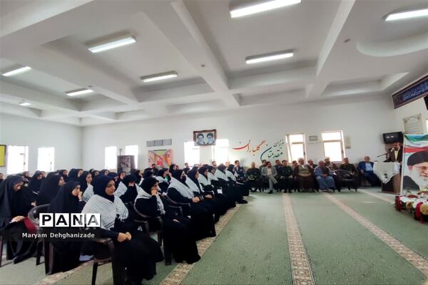 نواخته شدن زنگ مهر و مقاومت در مدارس شهرستان مهریز