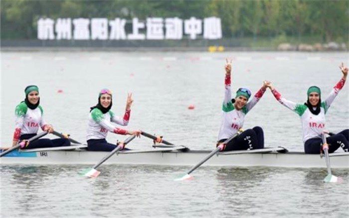 دختران قایقران ایران نقره‌ای شدند