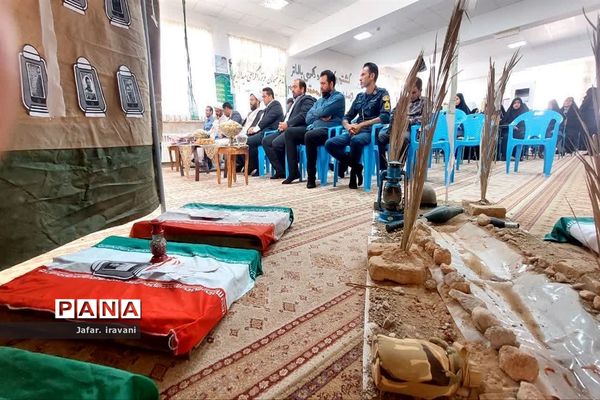 نوای زنگ ایثار و مقاومت در مدارس مروست طنین انداز شد