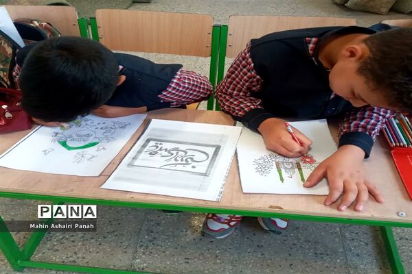 برگزاری آیین آغاز سال تحصیلی و جشن ولایت در مدرسه منتظری فتح آباد خاتم