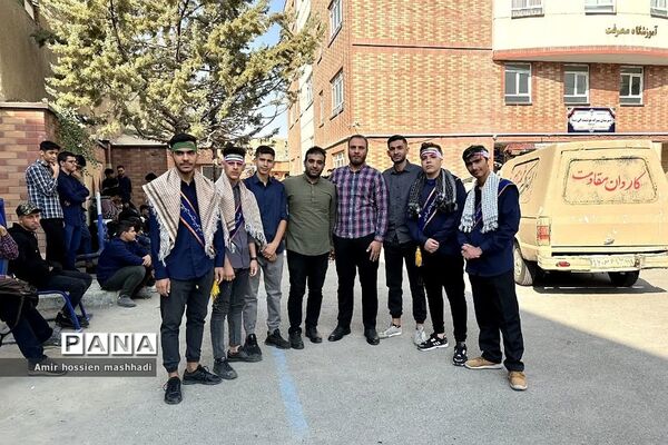 تشییع شهید گمنام در دبیرستان ابن‌سینا و امام سجاد (ع) رودهن