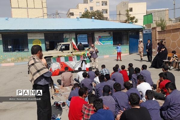 تشییع شهید گمنام در دبیرستان ابن‌سینا و امام سجاد (ع) رودهن