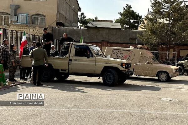 تشییع شهید گمنام در دبیرستان ابن‌سینا و امام سجاد (ع) رودهن