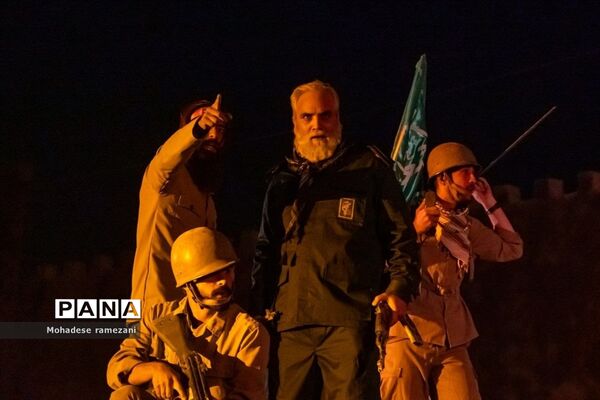 نمایش بزرگ میدانی نوری در نیمروز در بوستان کوهشار
