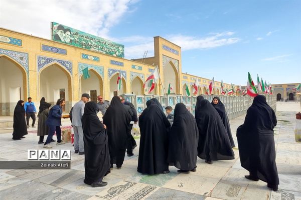 مراسم غبارروبی مزار شهدا در آرامستان خواجه ربیع مشهد