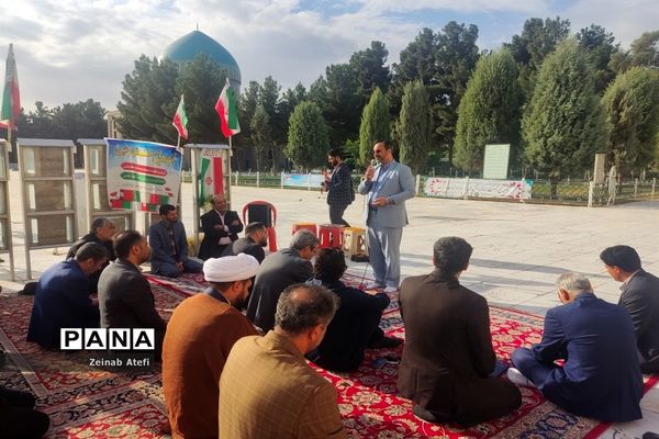 مراسم غبارروبی مزار شهدا در آرامستان خواجه ربیع مشهد