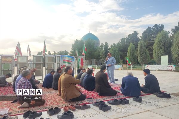مراسم غبارروبی مزار شهدا در آرامستان خواجه ربیع مشهد