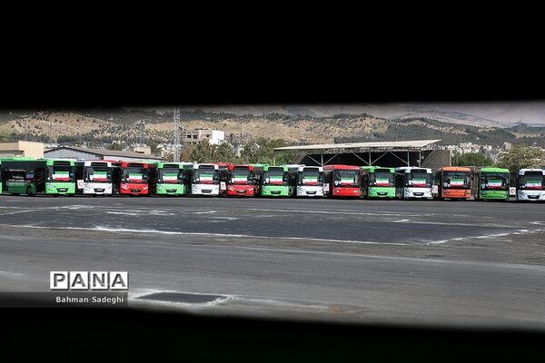 آیین بهره‌برداری از طرح نوسازی حمل و نقل عمومی تهران