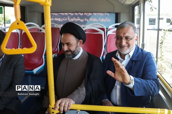 آیین بهره‌برداری از طرح نوسازی حمل و نقل عمومی تهران