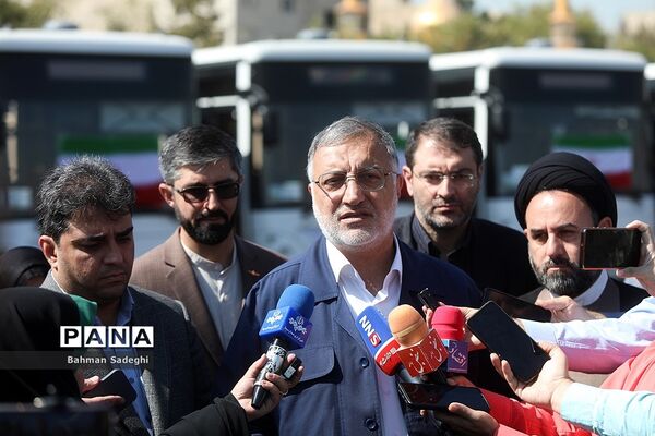 آیین بهره‌برداری از طرح نوسازی حمل و نقل عمومی تهران