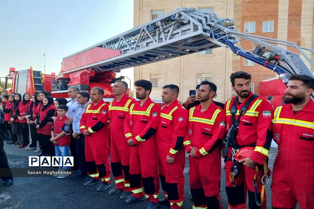 مراسم افتتاح مرکز آموزش تخصصی آتش‌نشانی شهرستان اسلامشهر