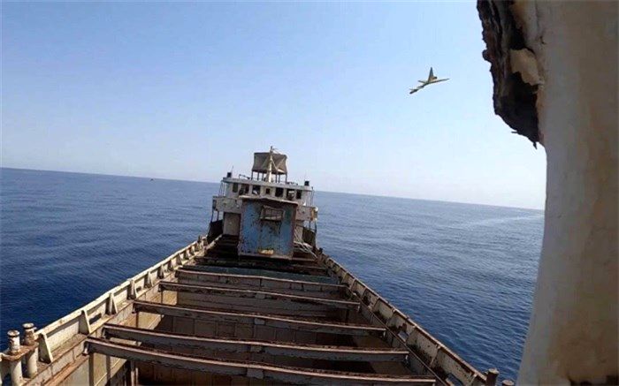 تمرین پرواز پهپادهای شناسایی نیروی دریایی ارتش فراتر از مرزهای دریایی