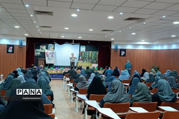 تشییع پیکر مطهر شهید گمنام در دبیرستان شهید باهنر