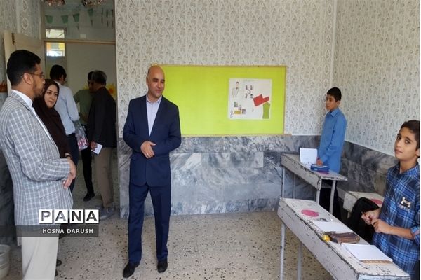 بازدید رئیس اداره آموزش و پرورش استثنایی از دبستان کامران مولوی