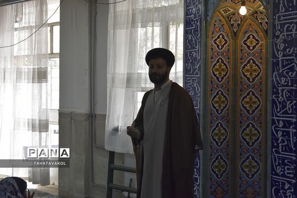 آیین زنگ نماز دبیرستان دخترانه الزهرا بومهن