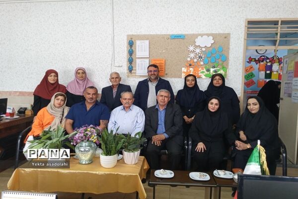 دیدار خیر مدرسه‌ساز از دبستان سیاح مقدم شهرستان رباط کریم