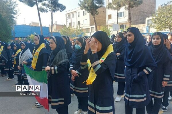 حمایت دانش‌آموزان قرچکی از مردم مظلوم فلسطین