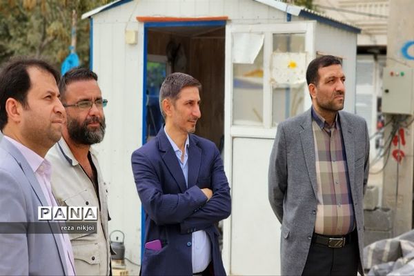 بازدید از مدارس در حال ساخت شهرستان بهارستان