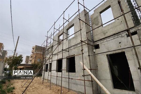 بازدید از مدارس در حال ساخت شهرستان بهارستان