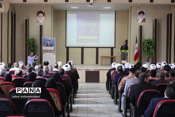 آیین تکریم و معارفه امام جمعه بخش گلستان شهرستان بهارستان