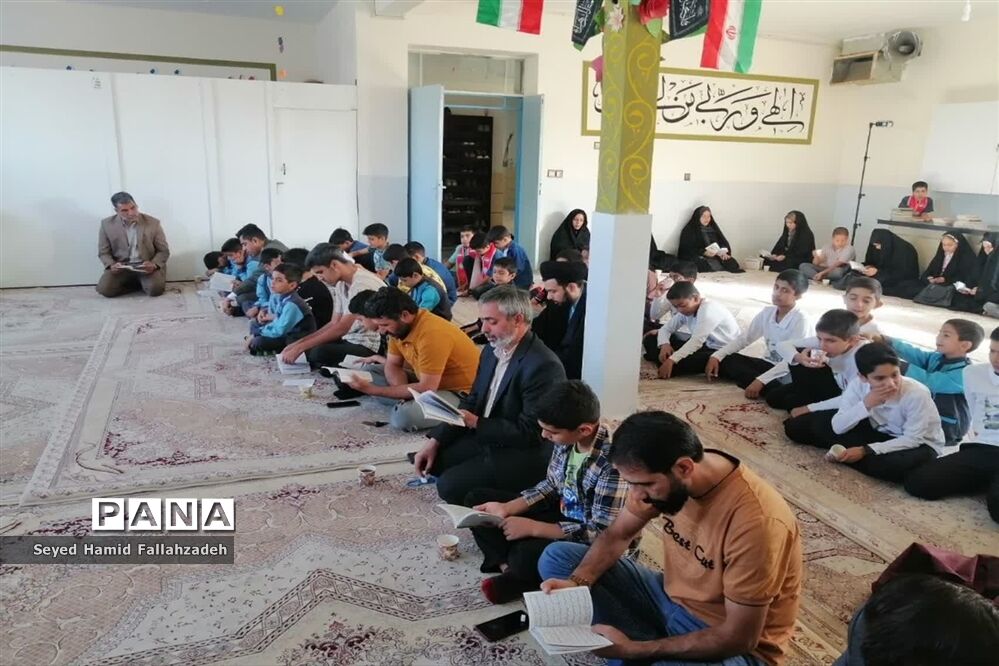 اولین مراسم ندبه دانش‌آموزی در سال تحصیلی جدید در آموزشگاه حضرت قاسم ابن الحسن(ع) ناحیه یک