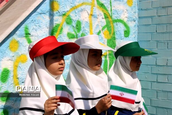 زنگ حمایت از مردم فلسطین در آموزشگاه ام‌البنین ناحیه یک بهارستان