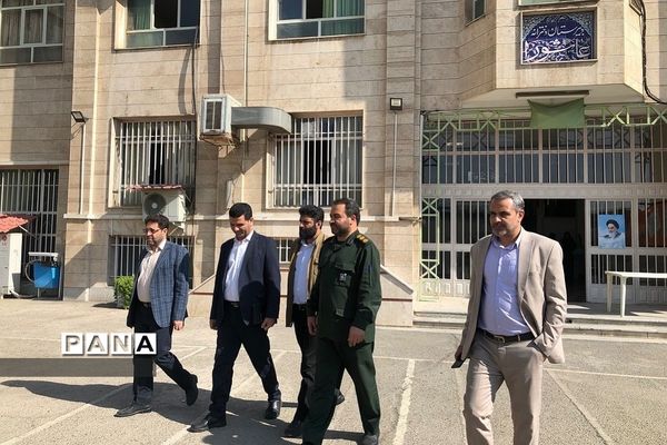 نواختن زنگ حمایت از مردم فلسطین در ناحیه دو شهرری