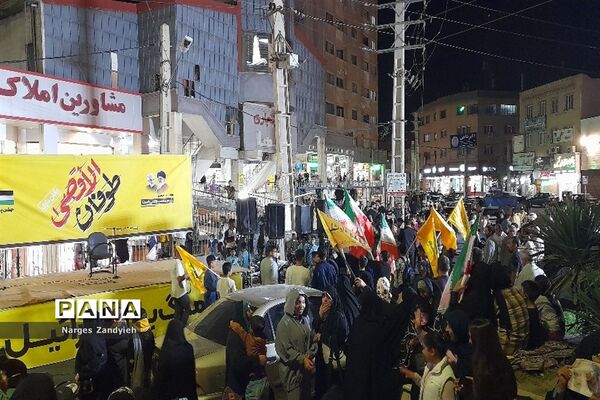 برگزاری جشن پیروزی مقاومت درحمایت از عملیات طوفان الاقصی، در شهرستان ملارد