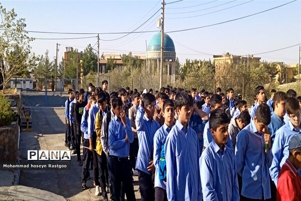 حمایت از فلسطین در دبیرستان پسرانه غیر دولتی متوسطه اول سما