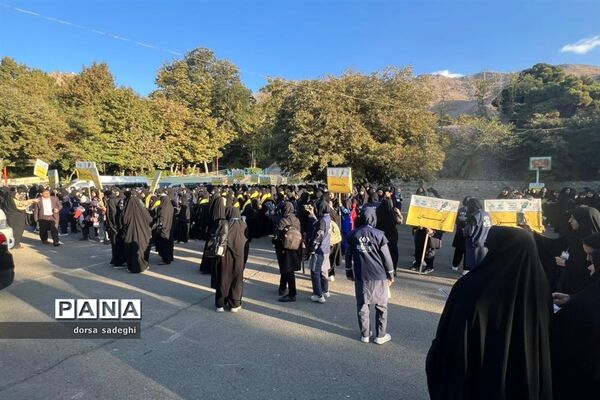 مراسم صبحگاه اردوی ملی خبرنگاری
