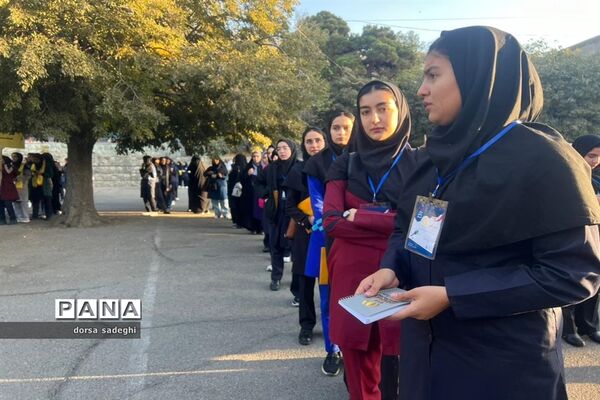 مراسم صبحگاه اردوی ملی خبرنگاری