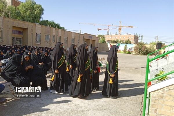 مراسم یادواره شهدا در دبیرستان شاهد رضویه قم