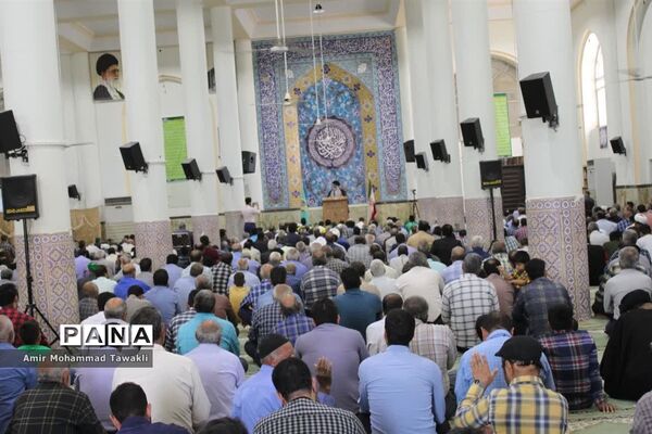 صلابت شعار کودکان و نوجوانان بافقی در حمایت از فلسطین