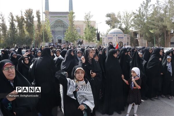 راهپیمایی ضد رژیم صهیونیستی در مهریز