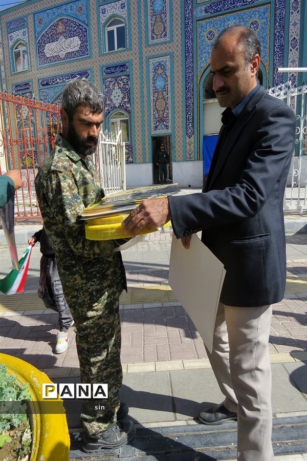 برگزاری راهپیمایی برای حمایت از کودکان فلسطینی در بجنورد