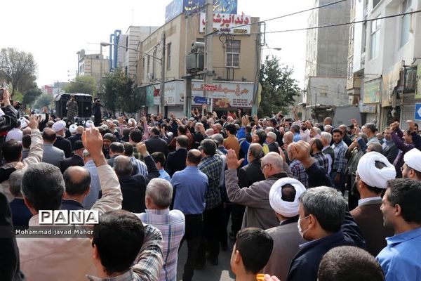 فریاد «مرگ بر اسرائیل» در شهرستان قدس طنین انداز شد