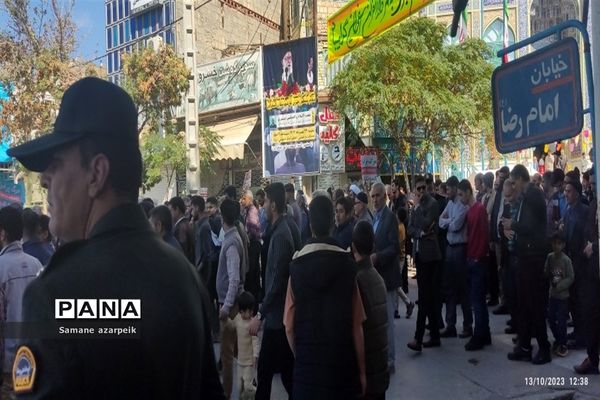 راهپیمایی در محکومیت حملات وحشیانه صهیونیستی