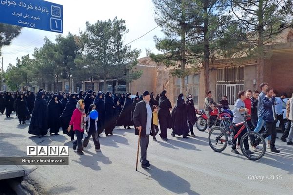 راهپیمایی پرشور مردم جاجرم در حمایت از فلسطین و عملیات طوفان الاقصی