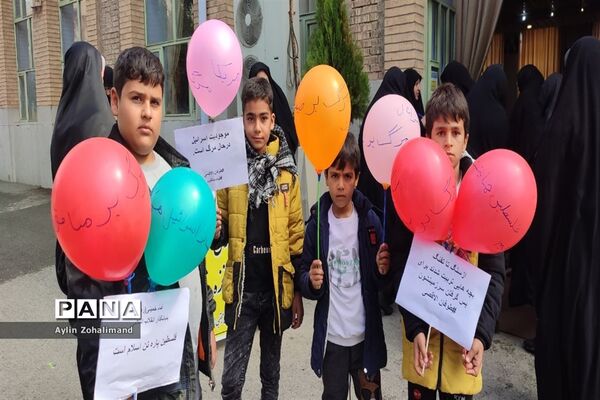 پیاده‌روی حمایت از غزه در شهرستان رباط‌کریم