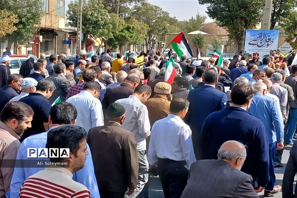 راهپیمایی مردم استان مرکزی در حمایت از مقاومت فلسطین