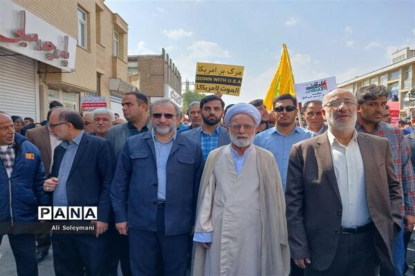 راهپیمایی مردم استان مرکزی در حمایت از مقاومت فلسطین