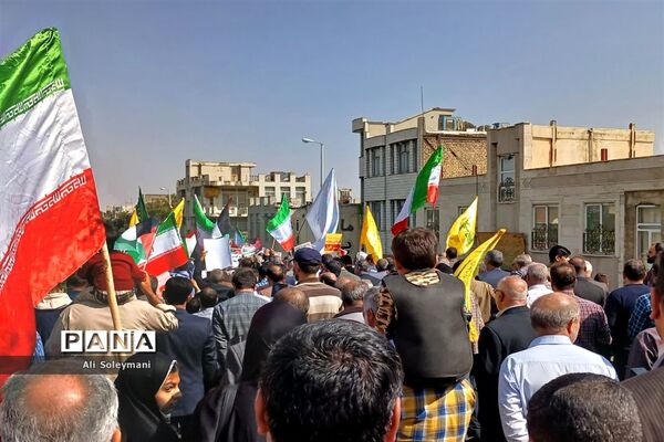 راهپیمایی مردم استان مرکزی در حمایت از مقاومت فلسطین